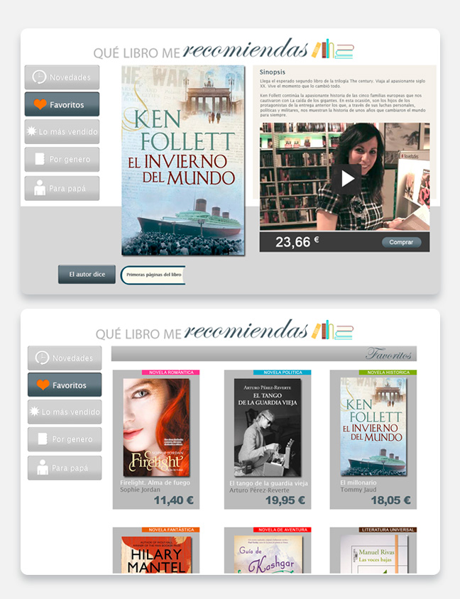 web que libro me recomiendas